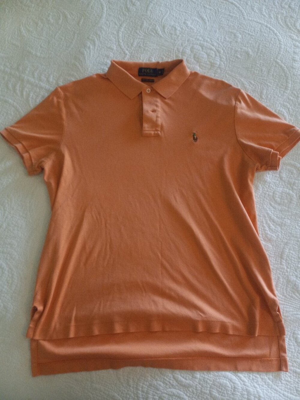 Polo Ralph Lauren Pima Soft Touch Men's Apricot Polo Shirt, Size M